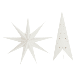 Paper star, white, XXL, 9 points, approx. 120cmD