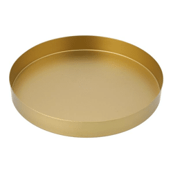 Platte, gold, matt, ca. 25cmD