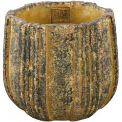 PTMD flower pot Valerio L yellow 19 cm