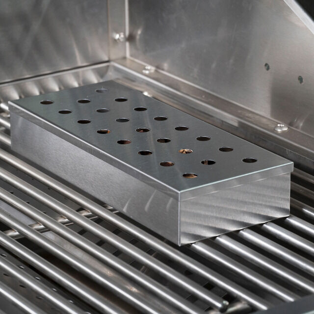  Räucherbox viereckig, Edelstahl 