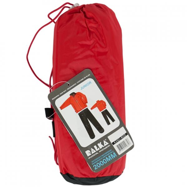 Ralka rain suit red/black size 116