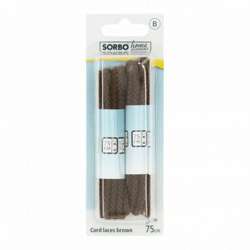 Sorbo shoelace round brown 75 cm set of 2 pairs