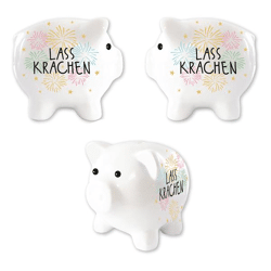 Piggy bank, Lasskrachen, approx. 12cm