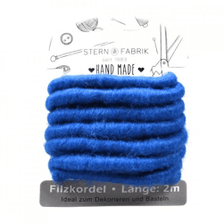 Stern Fabrik felt cord cobalt blue 2 m