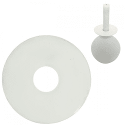 Stjernsund candle ring Loua white gloss 9 cm