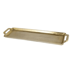Tray, aluminum, gold, M, approx. 45cmB