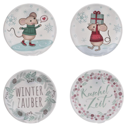 Taschenheizkissen Winter, rund, 4/s, ca.9cmD