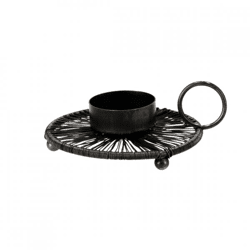 Tealight holder Ariana black 12 cm