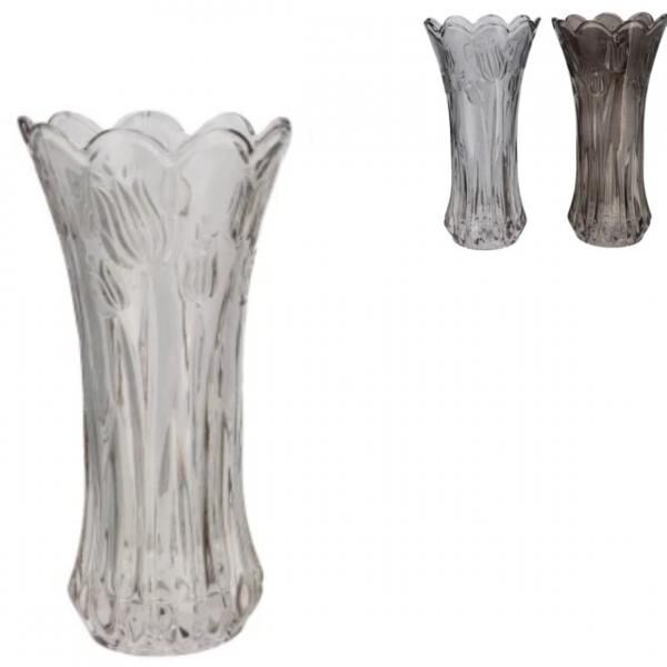 Vase Delight grau 19 cm 3 Stück sortiert