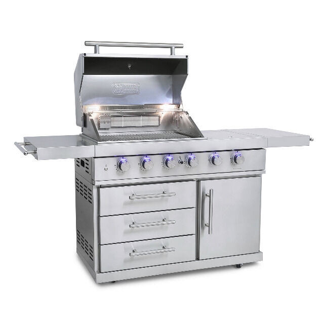 ZUNDA MGG-442 Premium gas barbecue with backburner