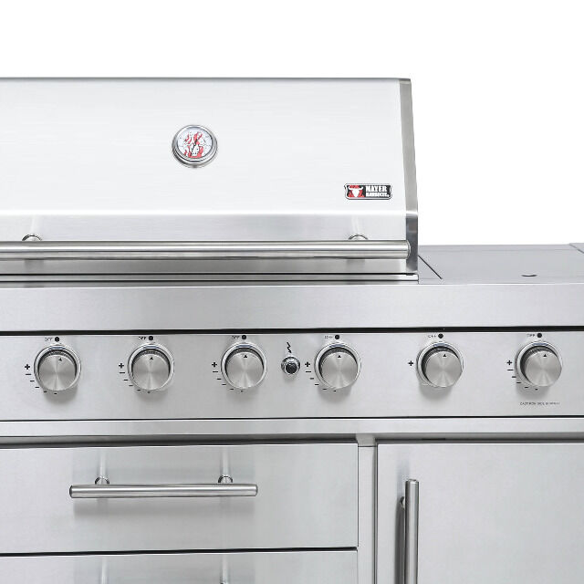 ZUNDA MGG-442 Premium gas barbecue with backburner