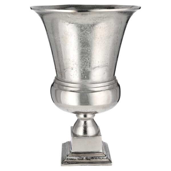 Amphore, silber, gro&szlig;, ca. 43cmH