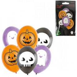 Amscan ballonnen Halloween 23 cm 6 stuks