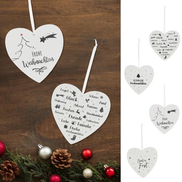 Anh&auml;nger Holz,Herz, 4/s, 13,5x13,5cm