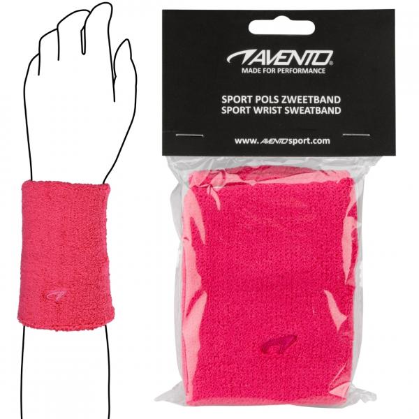 Avento Sport Handgelenk Schweißband rosa Satz von 2