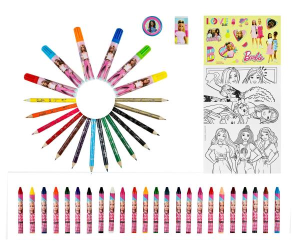 Barbie - Malkoffer, 51-teilig