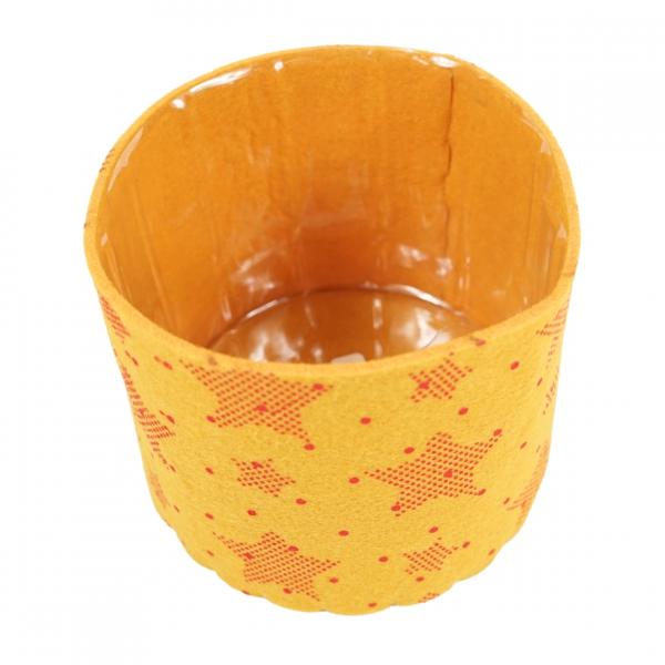 Blumentopf Weihnachten orange 14,5 cm