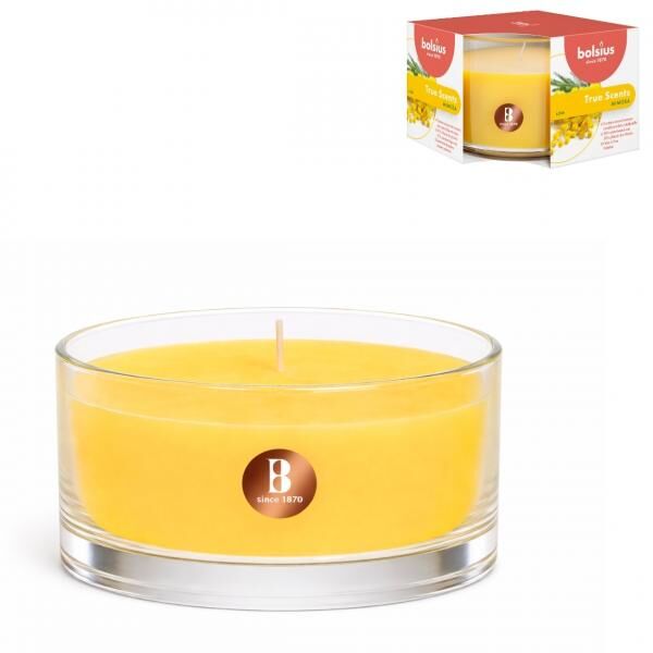 Bolsius scented candle in glass Mimosa 6 x 9 cm