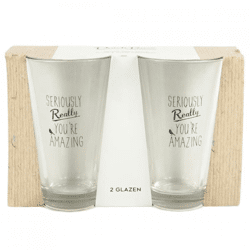 Dutch Rose drinking glass 330 ml set of 2