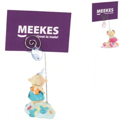 Fotorahmen/Halter Baby blau/rosa 11,5 cm 2 Stück sortiert