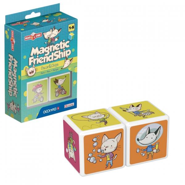Geomag MagiCube Oscar & Chips Park magnetic cube set of 2