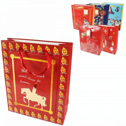 Geschenktüte Sinterklaas 32 cm 6 Stück sortiert