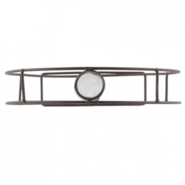 Gestell mit Reagenzglas Metall grau 22,5 cm