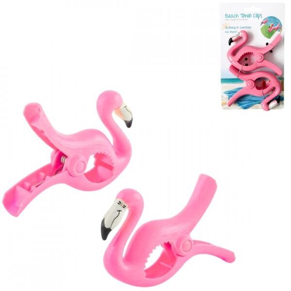 Handtuch XL Clip Flamingo 2er Set