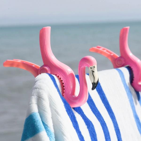 Handtuch XL Clip Flamingo 2er Set