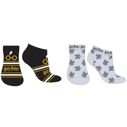 Harry Potter - Socks black/grey for boys - 2 assorted - 27-38 cm