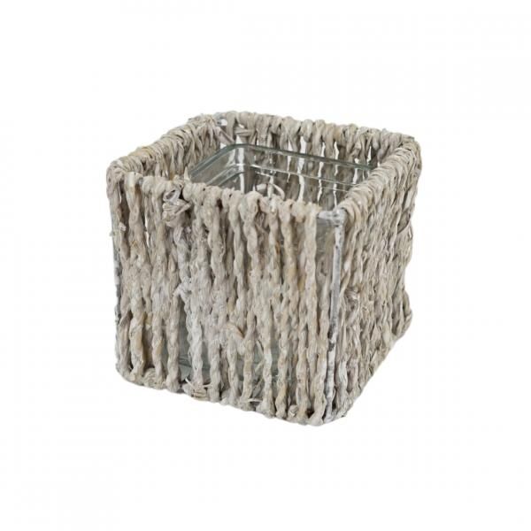 HBX Teelichthalter Vinslo weiß 10,5 cm