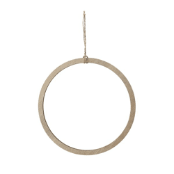 Wooden ring for hanging, DIY, small, approx. 19cmD