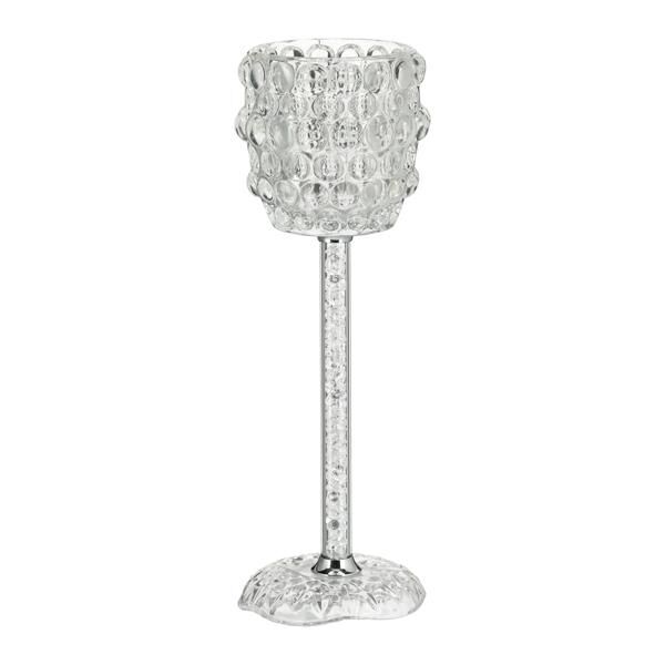 Glass candlestick, large, approx. 35cmH