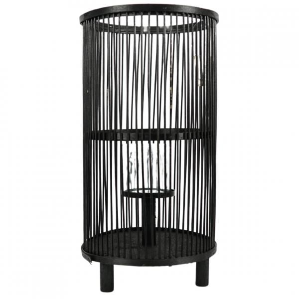 Laterne Saigon schwarz 40,5 cm 2er Set