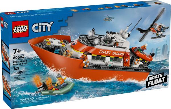 LEGO® City Exploration - Coast Guard rescue boat with helicopter (742 pieces)