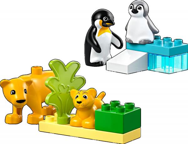 LEGO&reg; DUPLO&reg; Stadt 10442 - Wildtier-Familien: Pinguine und L&ouml;wen (10 Teile)