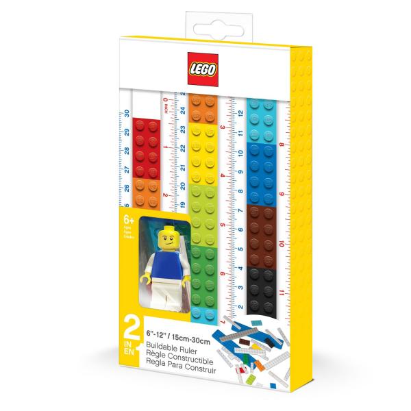 LEGO® build-it-yourself ruler with Lego figure
