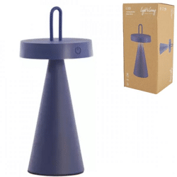 Light & Living table lamp Ankenta LED rechargeable cobalt blue 28.5 cm