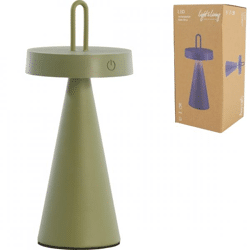 Light & Living Tischleuchte Ankenta LED wiederaufladbar olivgrün 28,5 cm
