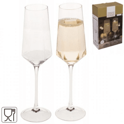 Out of the Blue champagneglas Diamond 250 ml 2 stuks