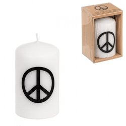 Out of the Blue stub candle Peace 6 x 8 cm