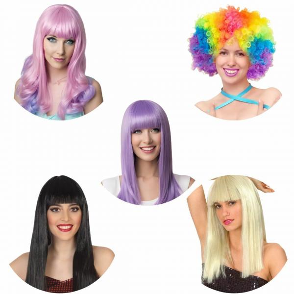 Perücken lockig/lang eine Größe 5 sortiert