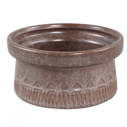 PTMD Blumentopf Rail niedrig L dunkelbraun 19,5 cm