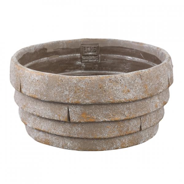 PTMD Blumentopf Shesheena Schale grau L 25 cm