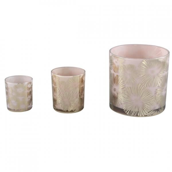 PTMD Teelichthalter Bodey gold/beige M 10 cm