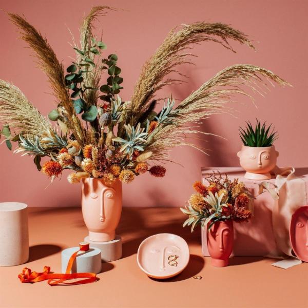 Sass & Belle Schale Gesicht rosa 19,5 cm