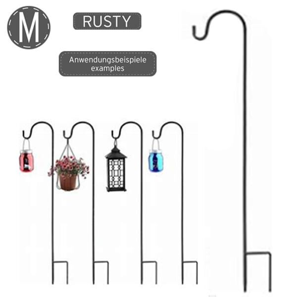 Sch&auml;ferhaken, Laternenstab, rusty, M, ca. 120cmH