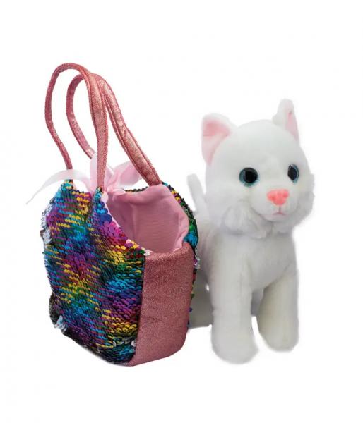 Catty set - plush and bag with magic sequins