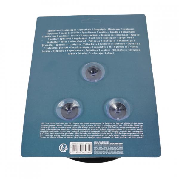 Spiegel mit Saugnapf 17 cm 2fach sortiert B-Wahl