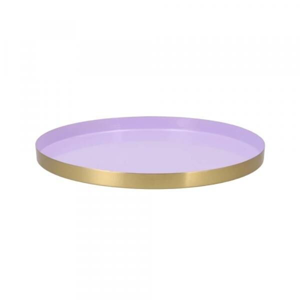 Tablett Marrakesch flieder gold 33 cm
